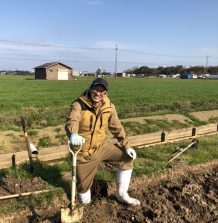 牧草地の排水対策作業