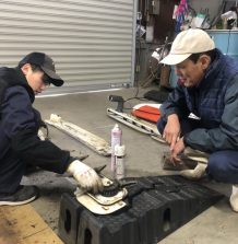 農機整備中